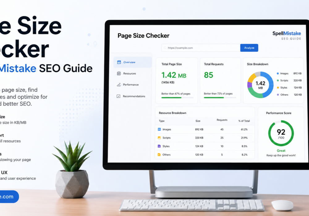 page size checker spellmistake