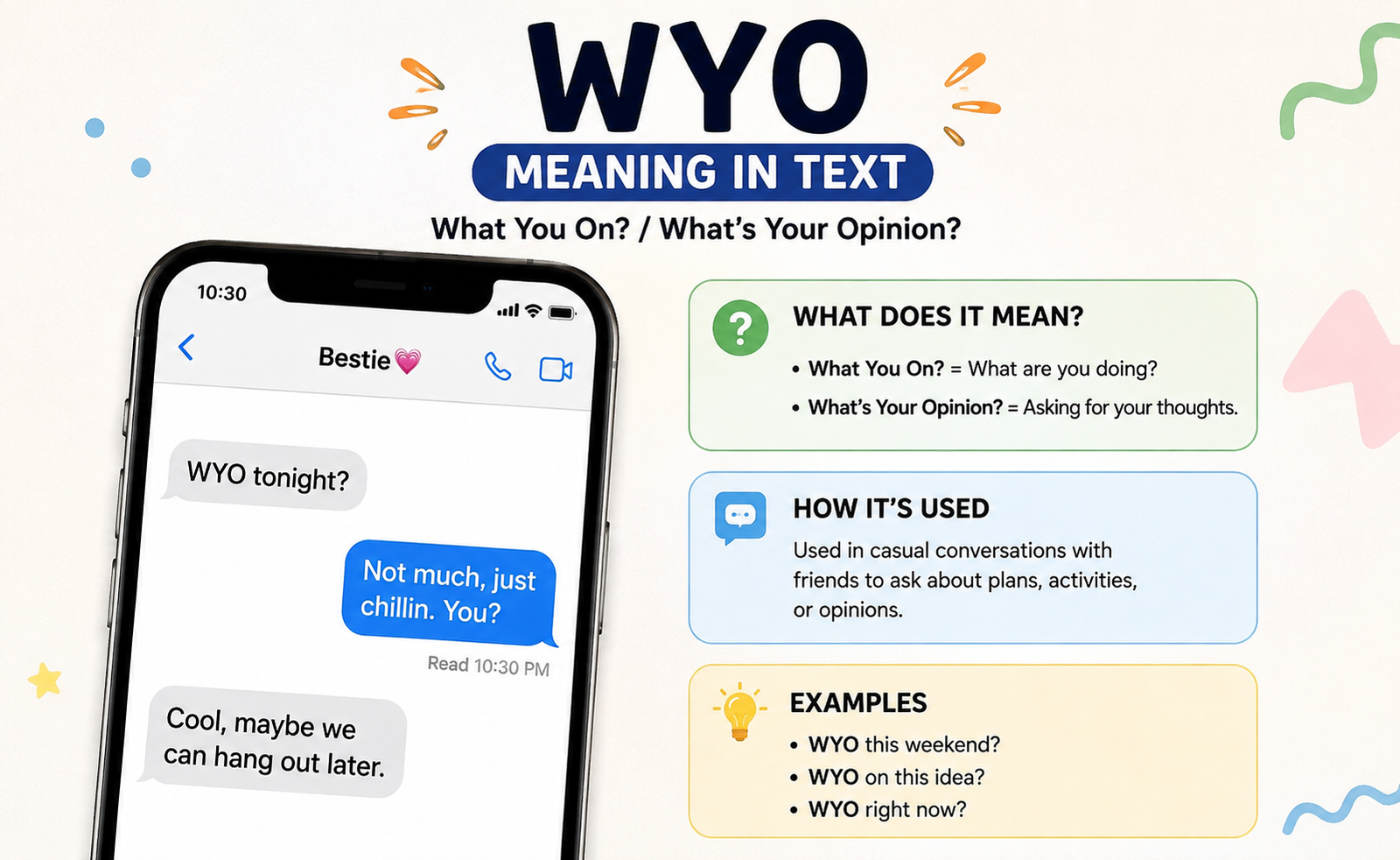 wyo meaning in text