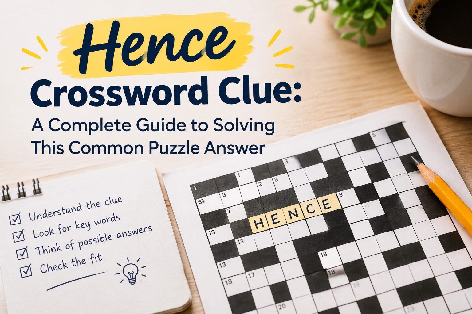 hence crossword clue​