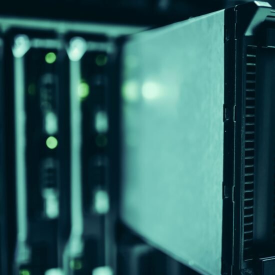 What is a proxy vs VPN: data center server racks routing internet traffic